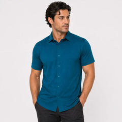 Men's Cooling Button Down Shirt - Short Sleeve