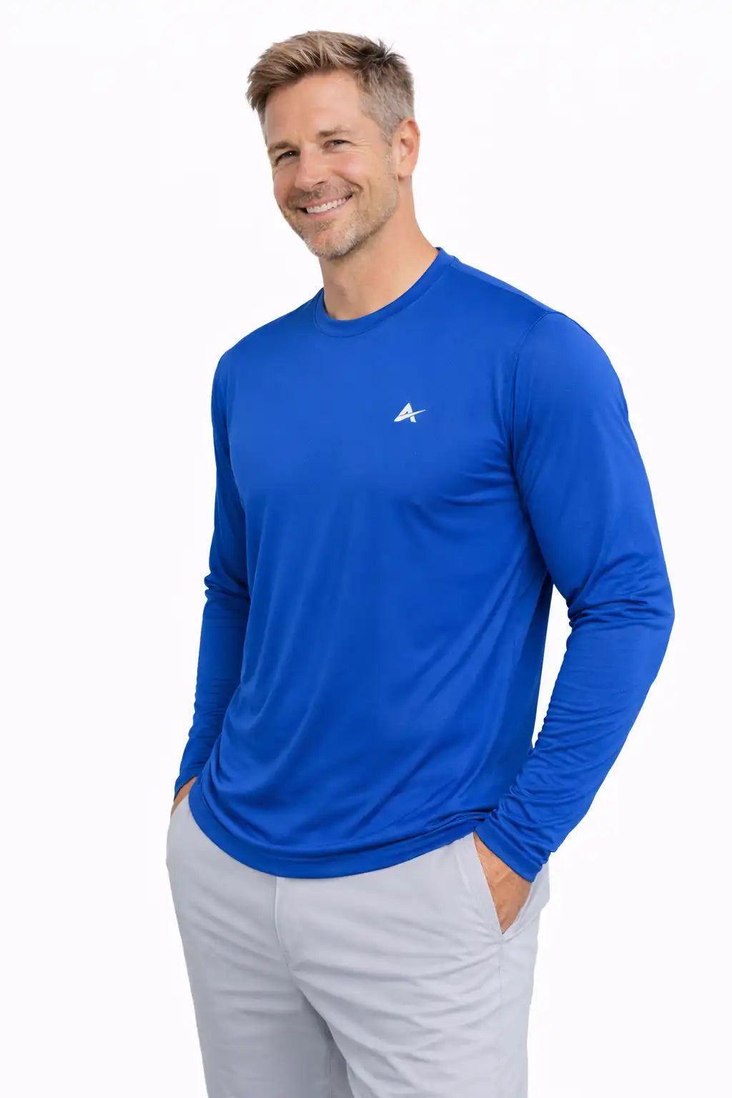 Men's Cooling Crew Neck Long Sleeve T-Shirt - CLOSEOUT