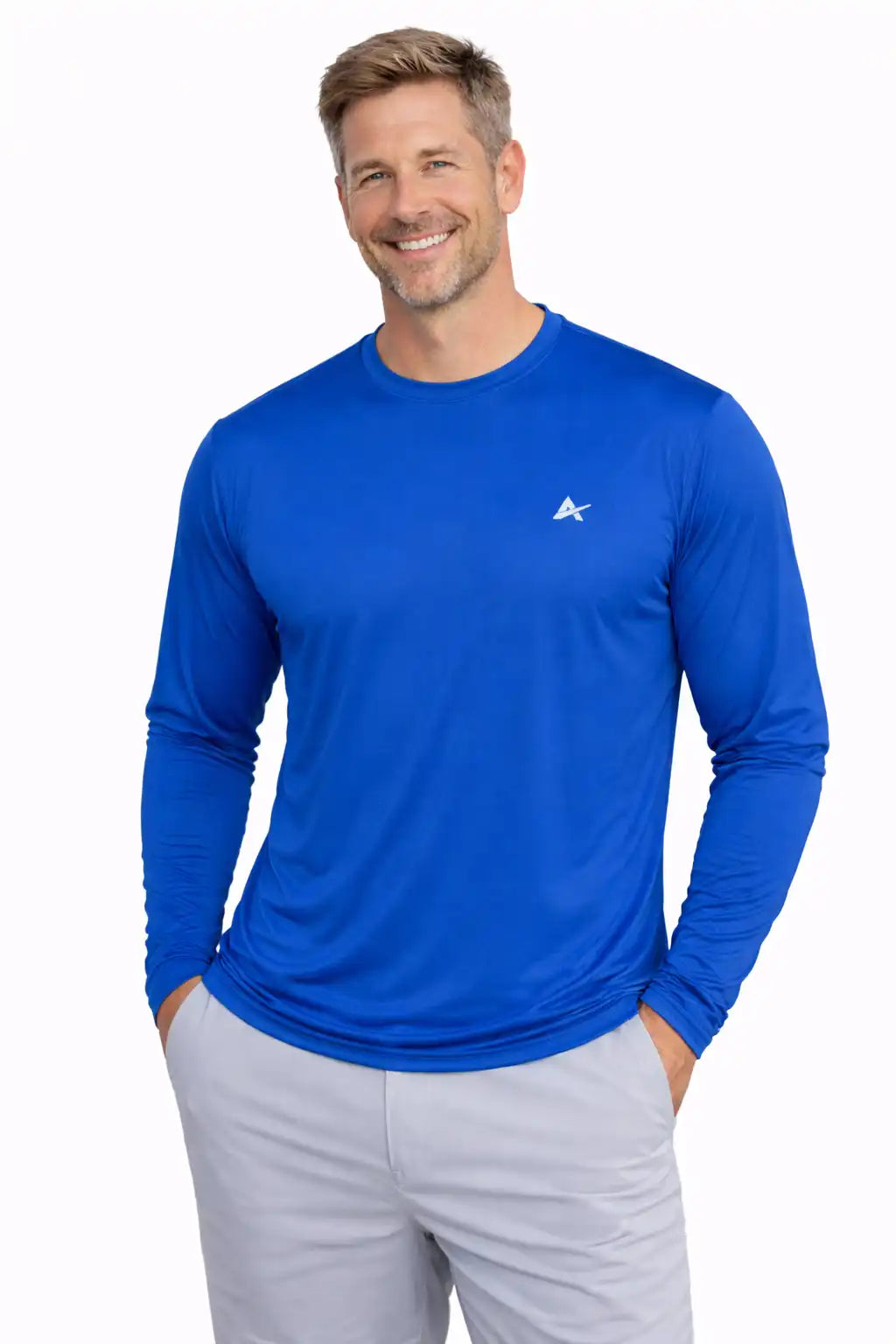 Men's Cooling Crew Neck Long Sleeve T-Shirt