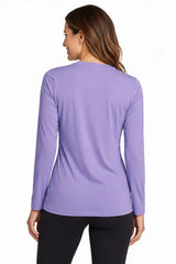 Women's Cooling V-Neck Long Sleeve T-Shirt